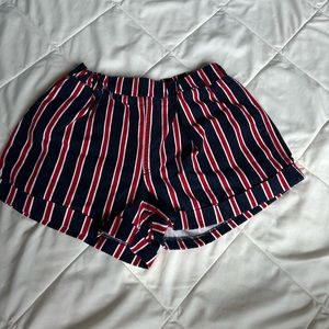 forever 21 striped shorts